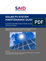 Maintain stand-alone solar PV systems