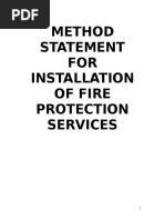 Work Method Statement For Fire Protection