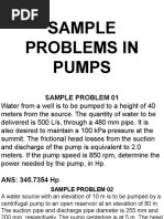 Pump Power and Efficiency Calculations | PDF | Pump | Fluid Dynamics
