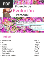 Actividad 4.2 Hacer Un Proyecto de Evolución Personal (Yo, Familia, Trabajo, Entidad Social y Medio Ambiente)