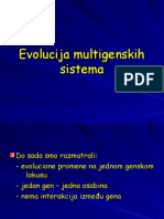 Evolucija Multigenskih Sistema