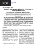 Allowable Bearing Capacity Schmertmann Method