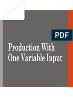 Production With One Input - Chapter 1 PDF