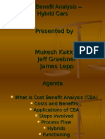 Cost Benefit Analysis - Hybrid Cars Presented by