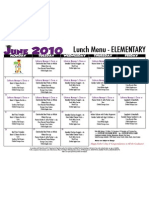 El Lunch Menu June 10