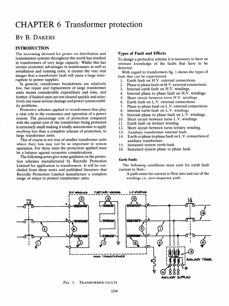 Transformer Protection | Download Free PDF | Transformer | Relay