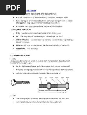 Pengikat Dan Pencantum