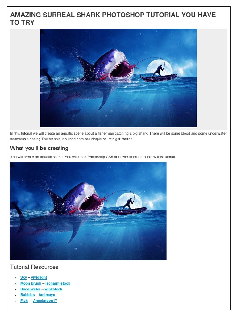 Amazing Surreal Shark Tutorial You Have to Try Adobe