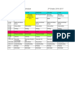 Milam Class Schedule