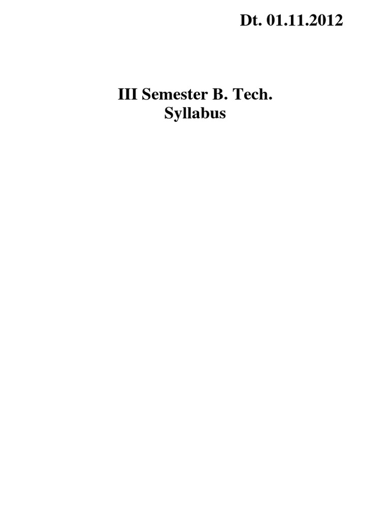 B. Tech Mechanical Engineering Syllabus | PDF | Steam Engine | Bending