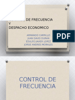 Control de Frecuencia y Despacho Economico