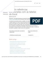 Usando Referências Estruturadas Com as Tabelas Do Excel - Excel