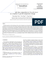 Variation of Lipid Class Composition in Nitzschia Laevis