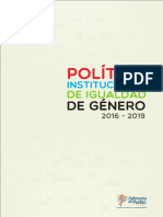 Politica de Igualdad de Genero