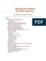 The Byzantine Fathers of The Fifth Century Florovsky PDF