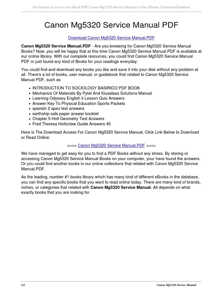 Chap2 Pytel Mechanics of Materials 2e Solutions. Canon Mg5320 Service Manual  | Online And Offline | Test (Assessment)