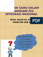 Peranan Guru Dalam Menangani Isu Integrasi Nasional