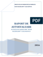 Raport de Autoevaluare IOSUD_UMFIH Cluj-Napoca - 2016
