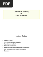 Chapter - 6 (Stacks) On Data Structures