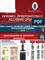 Ofidismo Ofidotoxicosis o Accidente Ofídico