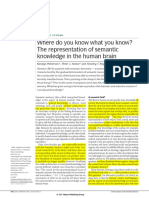 Semantic memory localization