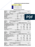 Costos Unitarios y Presupuestos General B