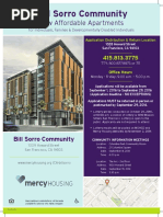 Apply Between Sept 1-29, 2016 for Bill Sorro Community - 66 Affordable Apartments in San Francisco