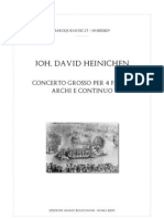 Johann David Heinichen Concerto Pour 4 Flutes Et BC