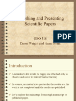 Publishing and Presenting Scientific Papers