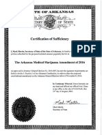 Certification of Sufficiency - Medical Marijuana