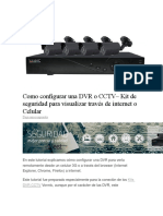 Configurar DVR CCTV para ver remotamente