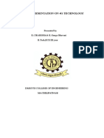 Paper Presentation On 4G Technology: Presented by K.CHARISHA& K.Ganga Bhavani B.Tech, ECE III Year