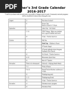 2016-17 School Calendar | PDF | Academic Term | Observances