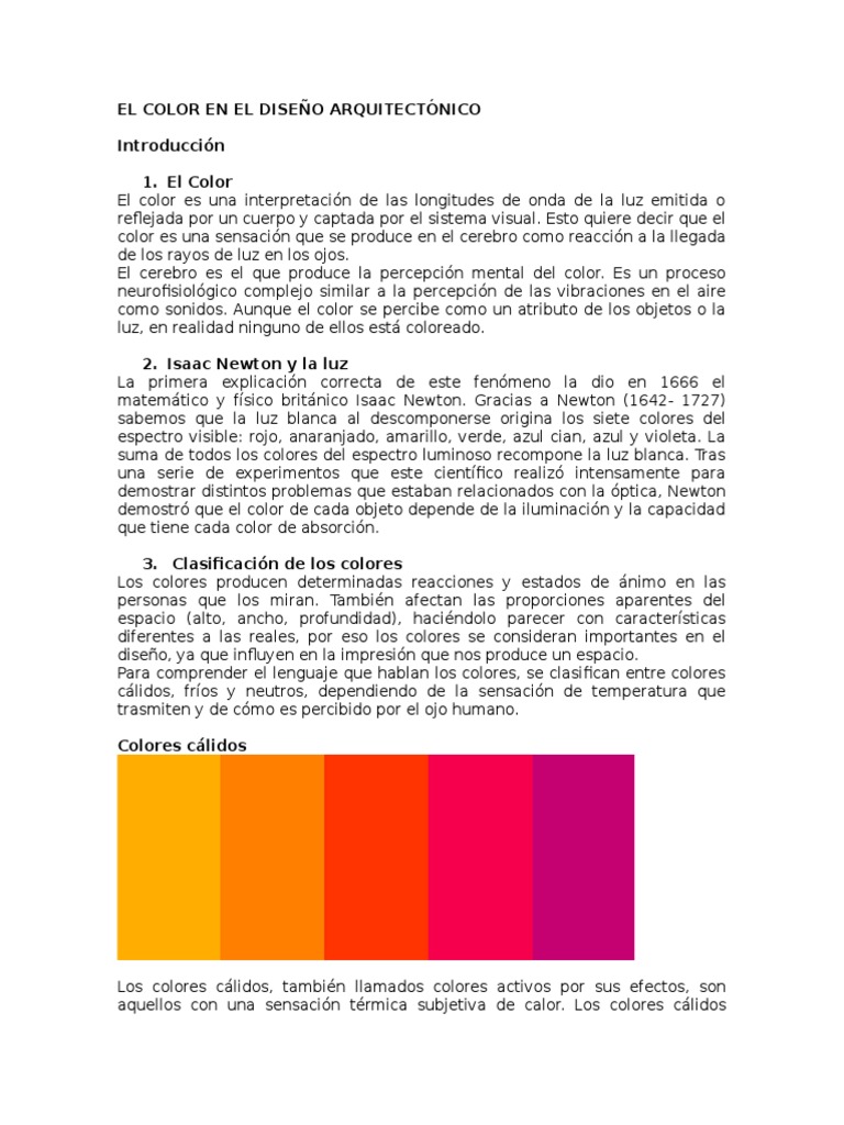 El Color en El Diseño Arquitectónico | Color | Ligero