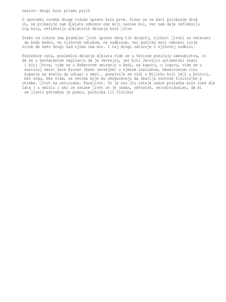 Upotreba Coveka Zapazanja | PDF