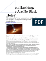 Stephen Hawking - There Are No Black Holes
