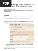 Tips and Tricks Analysing CRM Ic