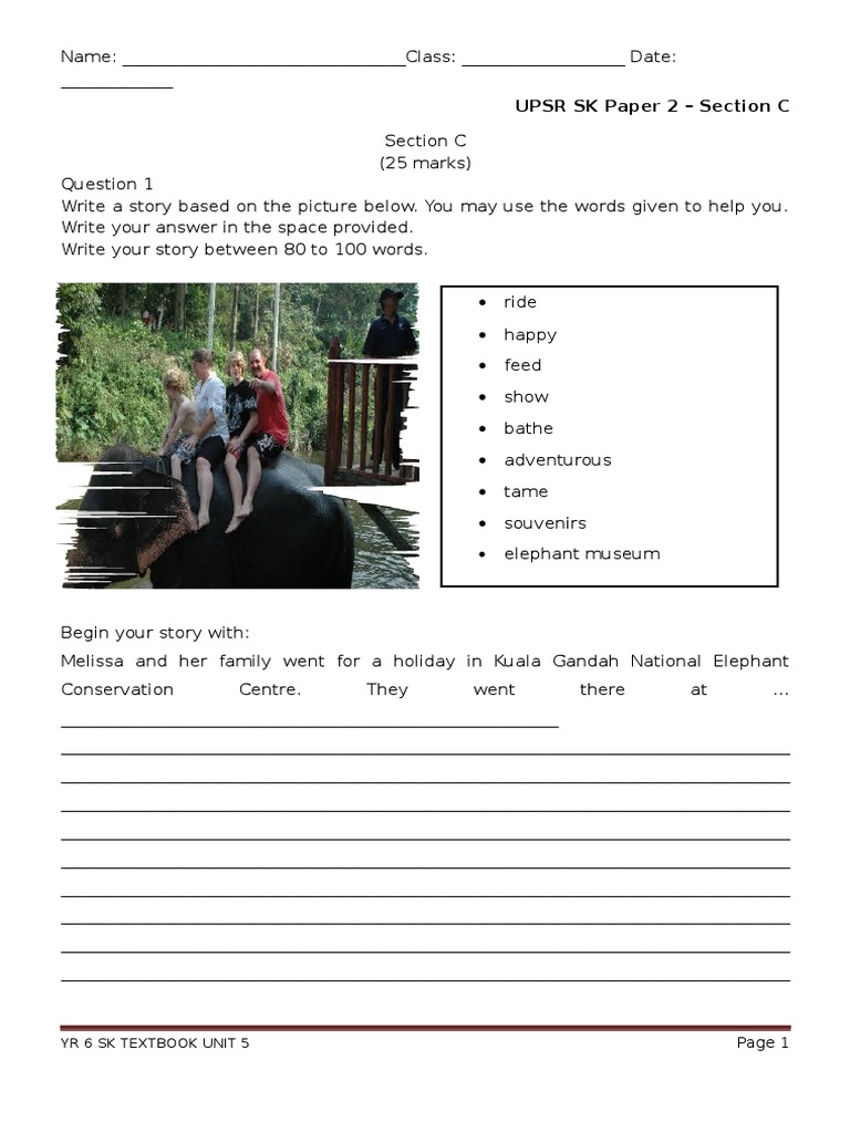 Unit 5 - Paper 2 - Section C | PDF