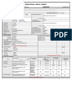 Personal Data Sheet: Single Married Widowed Separated Male Female