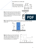 BÀI TẬP THỦY LỰC & THỦY KHÍ PDF