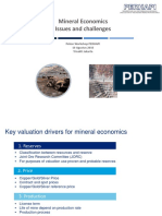 Mineral Economics - Issues and Challenges - Hand Out