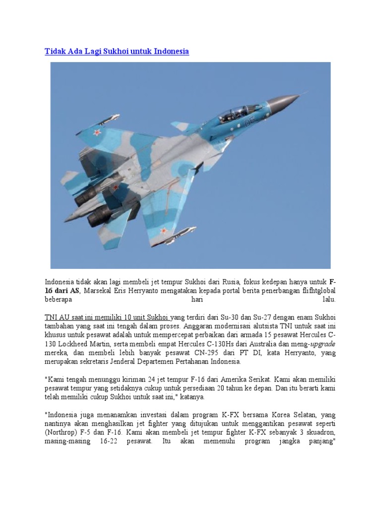 SUKHOI INDONESIA | PDF