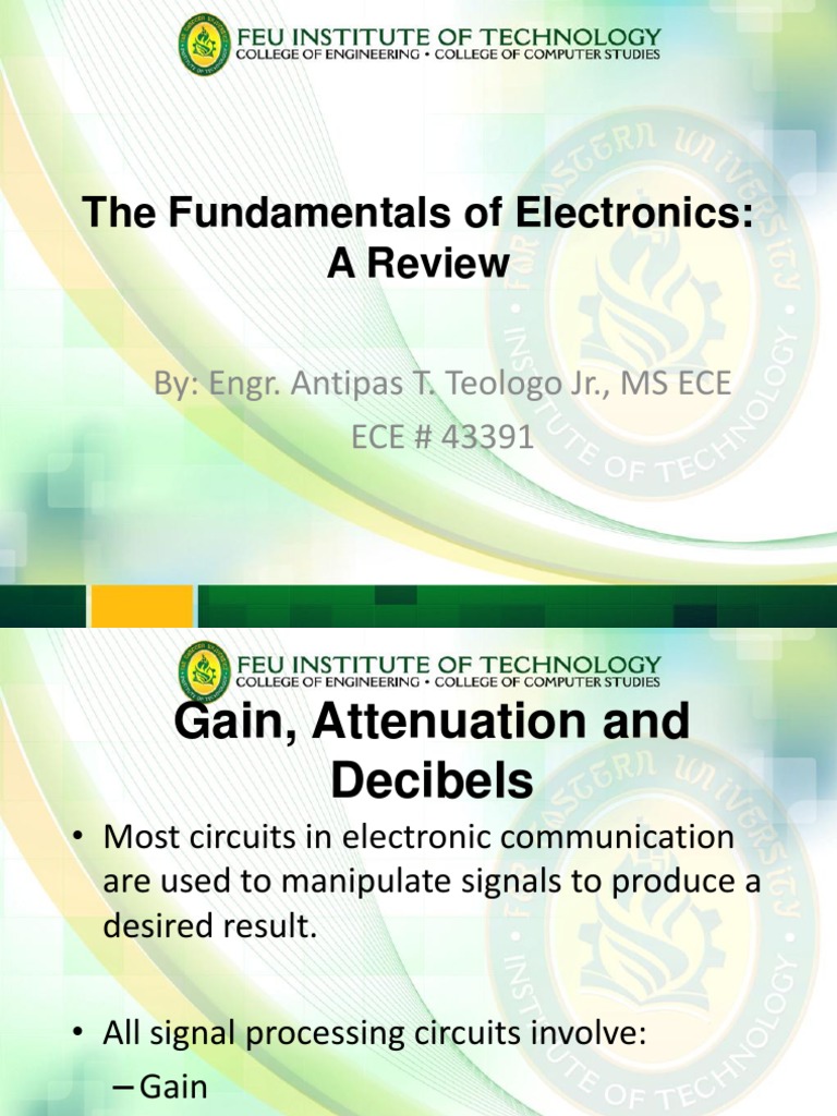 Gain, Attenuation and Decibels | PDF