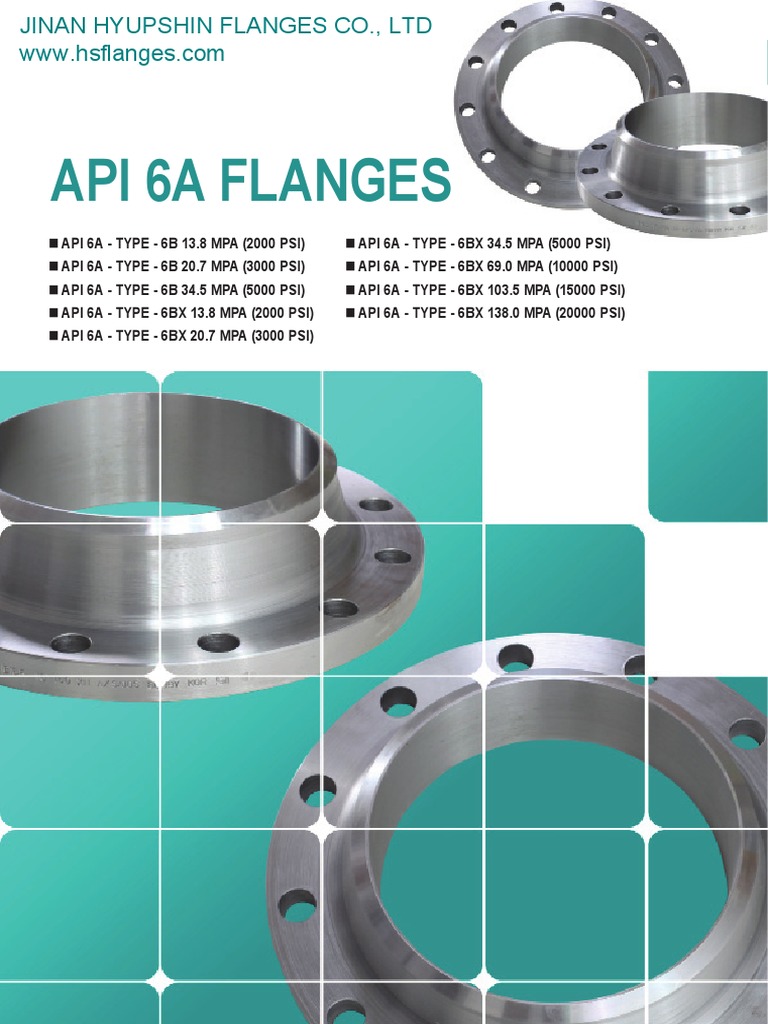 Dimensions des Flanges API 6A | PDF | Processus industriels ...