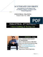 INTURNSHIP REPORT ON Industri Alattachment of Uttara Knitting Dyeing LTD PDF