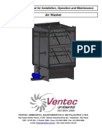 Ventec Air Washer-Technical Manual