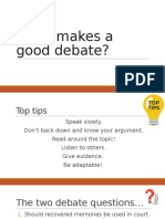 what makes a good debate