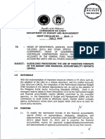 Joint Circular No. 2014-1 (Dbm-coa) With Guidelines Prescribing the Use of Modified Formats of the Budget and Financial Accountability Reports