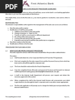 Flexcube Access Request Procedure Guidelines