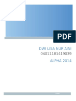 Blok 19: Dwi Lisa Nur'Aini ALPHA 2014